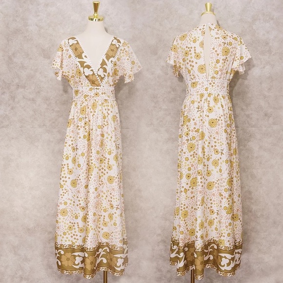 Lillium Boho Gypsy Floral Maxi Dress - Picture 5 of 9